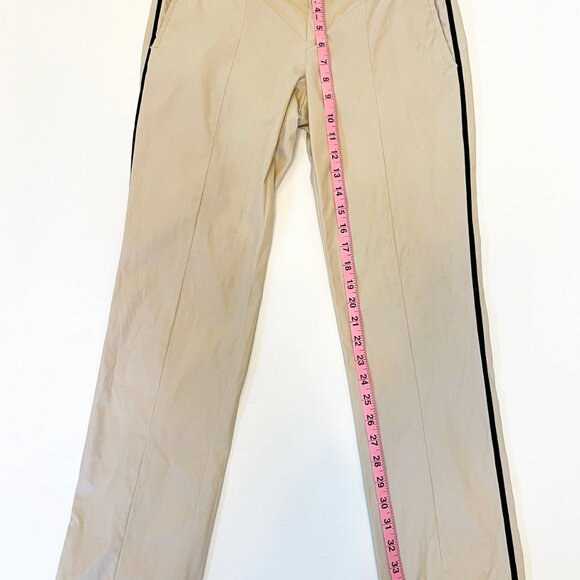 Rag & Bone Handmade in New York Khaki Pants With Black Tuxedo Stripe - 28 US - Picture 7 of 9